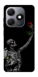 Чехол на TECNO Spark 20 Skeleton vs Rose фото 1 из 1