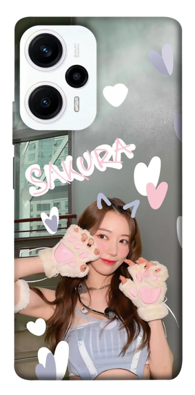 Чехол на Xiaomi Poco F5 / Note 12 Turbo Sakura - LE SSERAFIM фото 1 из 1