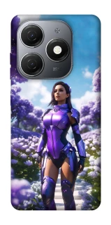 Чохол на TECNO Spark 20 Cyber space girl ver.4 фото 1 з 1