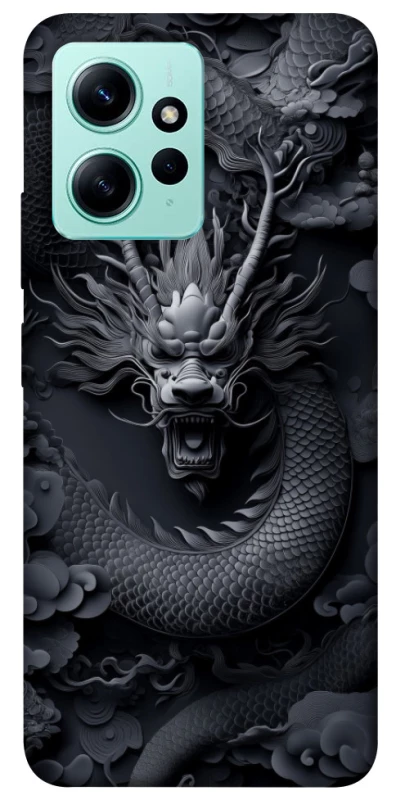 Чохол на Xiaomi Redmi Note 12 4G black dragon фото 1 з 1