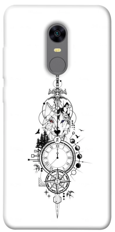 Чехол на Xiaomi Redmi 5 Plus / Redmi Note 5 (Single Camera) Tattoo ver.8 фото 1 из 1
