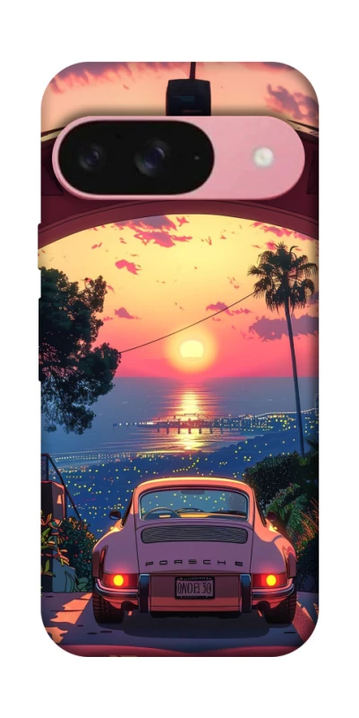 Чехол на Google Pixel 9 Porsche at sunset фото 1 из 1