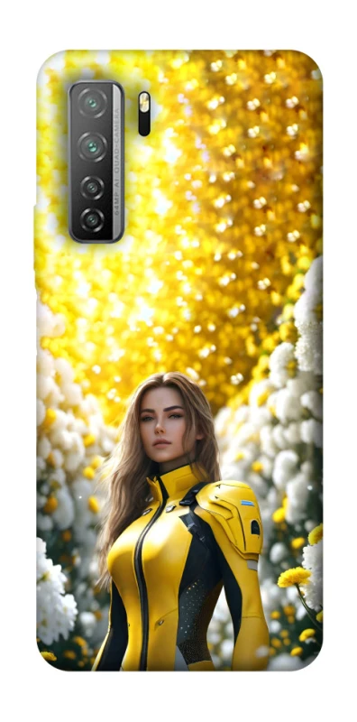 Чехол на Huawei Nova 7 SE Cyber space girl ver.2 фото 1 из 1