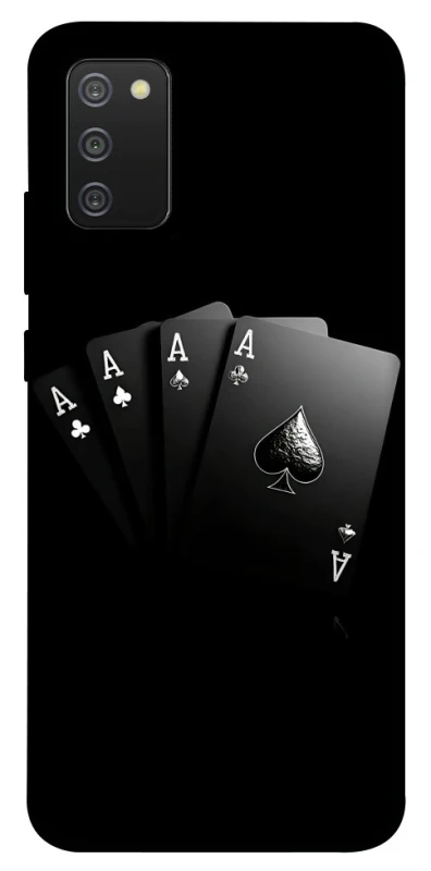 Чохол на Samsung Galaxy A02s Black Cards фото 1 з 1