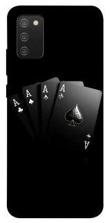 Чехол на Samsung Galaxy A02s Black Cards фото 1 из 1