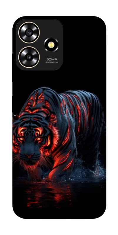 Чохол на ZTE Blade A73 4G fire tiger фото 1 з 1