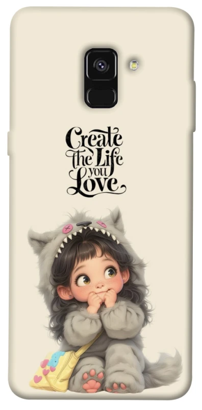 Чохол на Samsung A530 Galaxy A8 (2018) Create the life you love фото 1 з 1