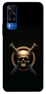 Чехол на Vivo Y51a Golden Skull фото 1 из 1