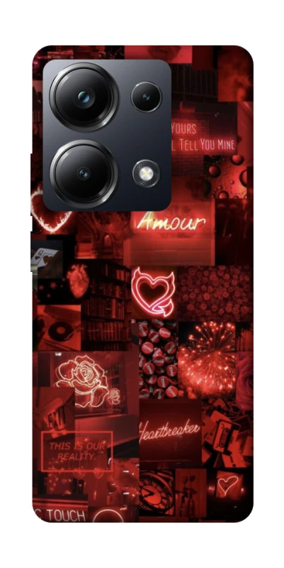 Чохол на Xiaomi Poco M6 Pro 4G Love collage ver.6 фото 1 з 1