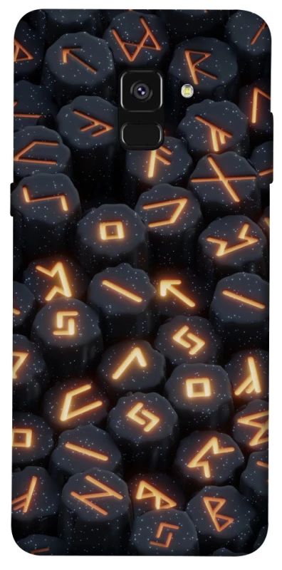 Чехол на Samsung A530 Galaxy A8 (2018) Огненые руны фото 1 из 1