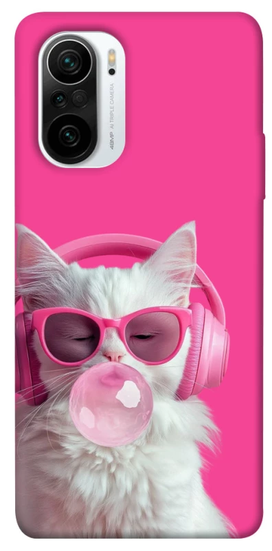 Чохол на Xiaomi Redmi K40 / K40 Pro / K40 Pro+ / Poco F3 Pink kitty фото 1 з 1