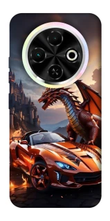 Чохол на TECNO Spark 30C Сar and dragon фото 1 з 1