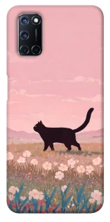 Чехол на Oppo A52 / A72 / A92 cat on a field фото 1 из 1