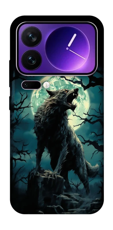 Чохол на Xiaomi 17 Pro Max Вовк під місяцем фото 1 з 1