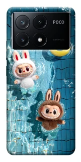 Чохол на Xiaomi Poco X6 Labubu in the pool фото 1 з 1
