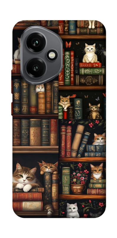 Чехол на Honor 400 Cats & Books фото 1 из 1