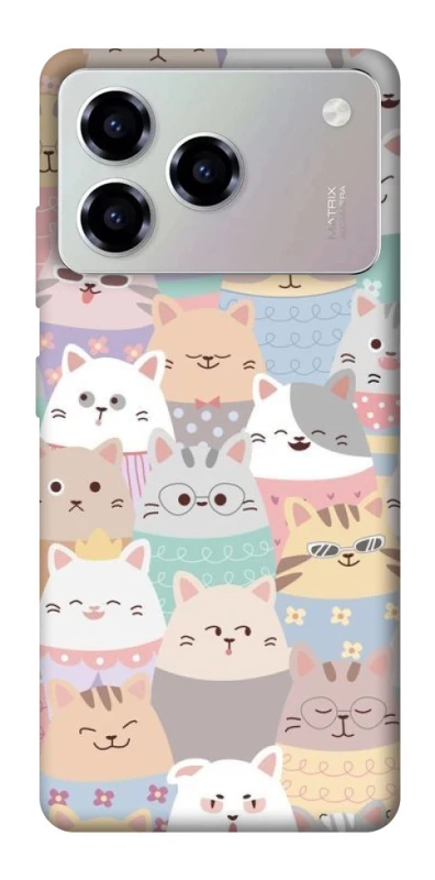 Чохол на ZTE Blade A76 Funny Kittens ver.2 фото 1 з 1