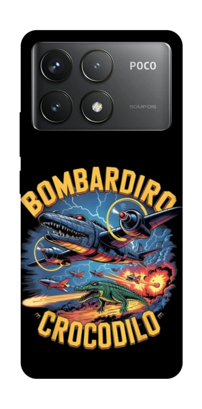 Чохол на Xiaomi Poco F6 Pro Bombardino Crocodilo v2 фото 1 з 1