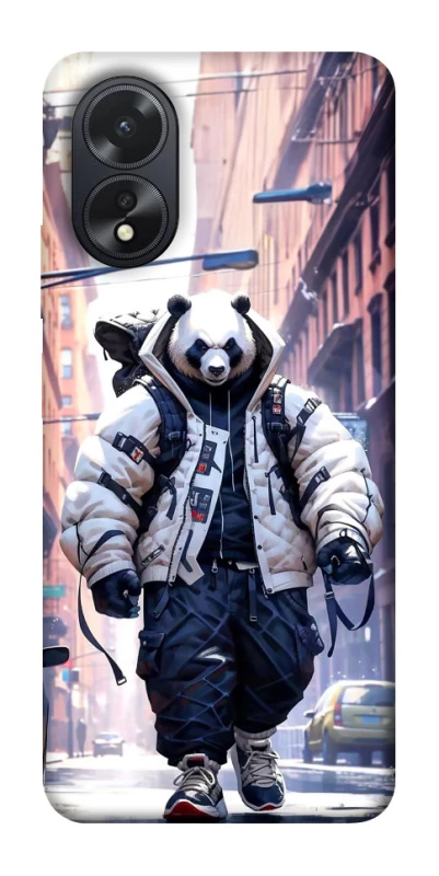 Чехол на Oppo A38 Панда курьер фото 1 из 1