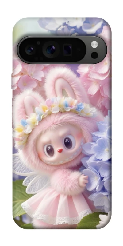 Чохол на Google Pixel 9 Pro Labubu & Flowers ver.1 фото 1 з 1