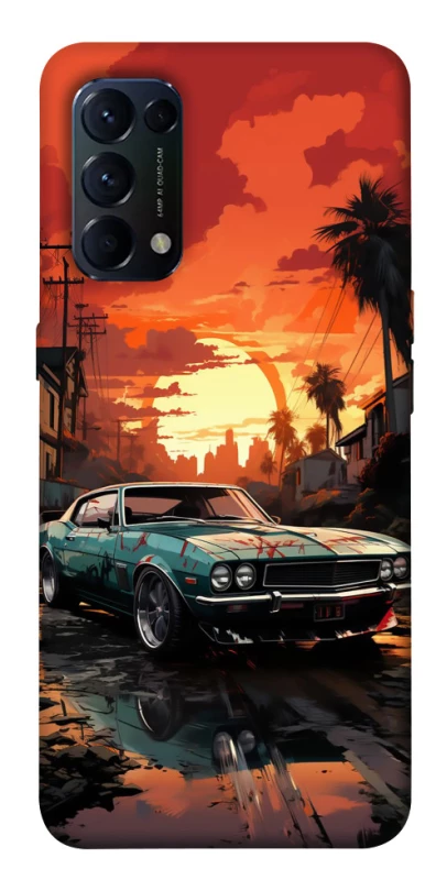 Чохол на Oppo Reno 5 4G Car at sunset фото 1 з 1