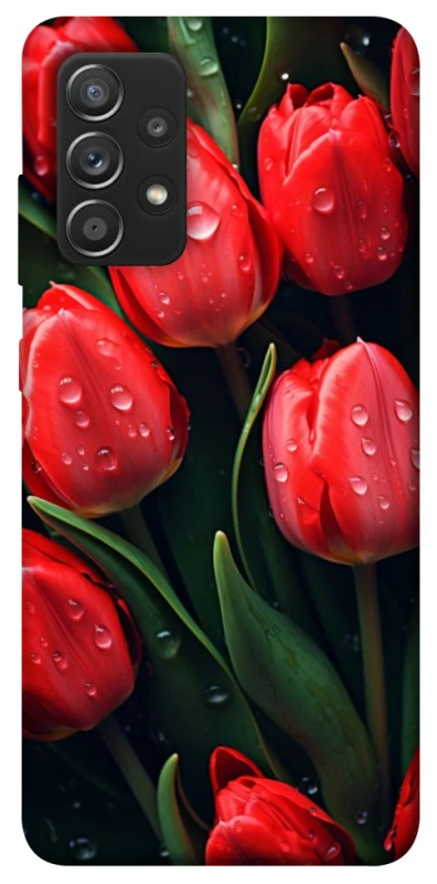 Чохол на Samsung Galaxy A52 4G / A52 5G Червоні тюльпани фото 1 з 1