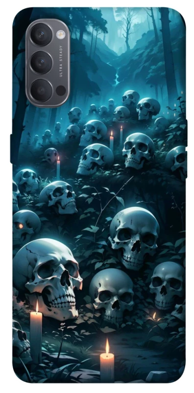 Чехол на Oppo Reno 4 Skulls v3 фото 1 из 1