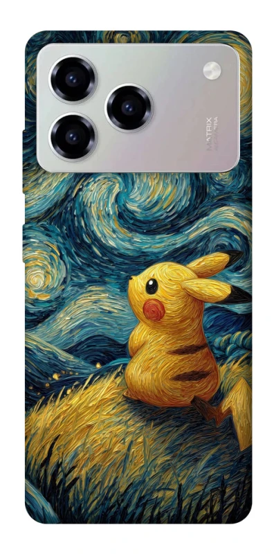 Чехол на ZTE Blade A76 Pikachu and Van Gogh фото 1 из 1