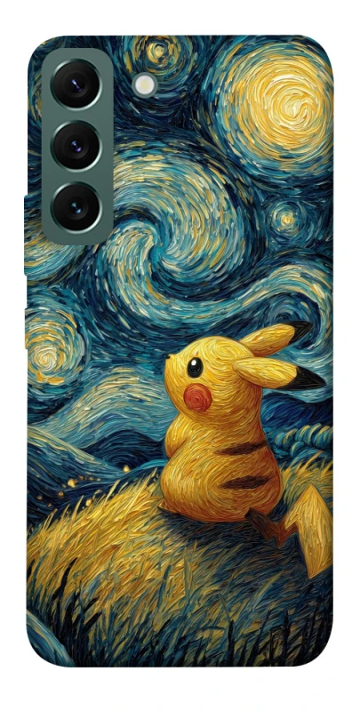 Чохол на Samsung Galaxy S22 Pikachu and Van Gogh фото 1 з 1