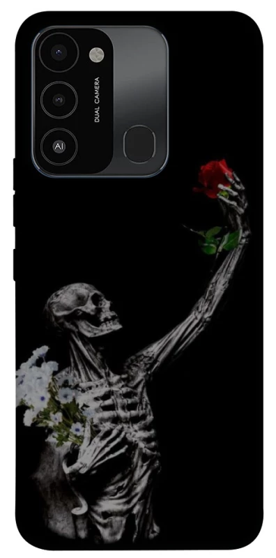 Чохол на TECNO Spark 8C Skeleton vs Rose фото 1 з 1