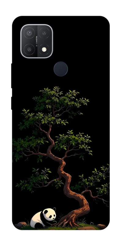 Чохол на Oppo A15s / A15 Panda and tree фото 1 з 1