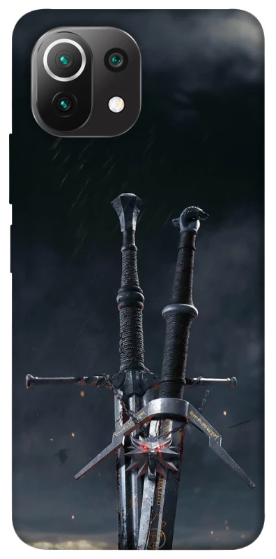 Чехол на Xiaomi Mi 11 Lite Мечи Ведьмака фото 1 из 1