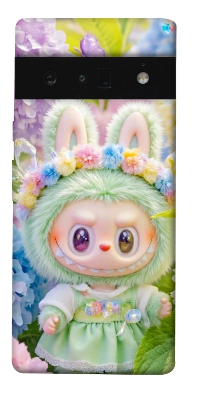 Чехол на Google Pixel 6 Pro Labubu & Flowers ver.2 фото 1 из 1
