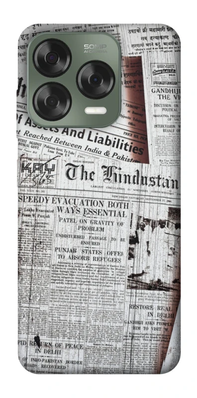 Чохол на ZTE Nubia V70 Design Газети фото 1 з 1