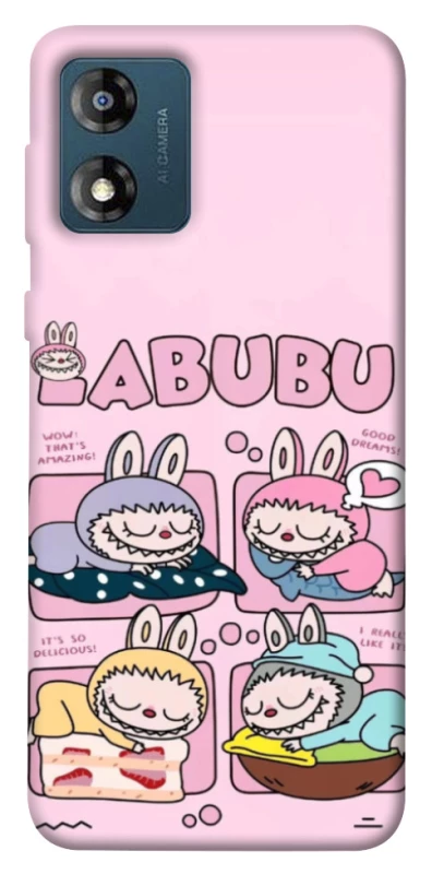 Чохол на Motorola Moto E13 Labubu Dreams Collage фото 1 з 1