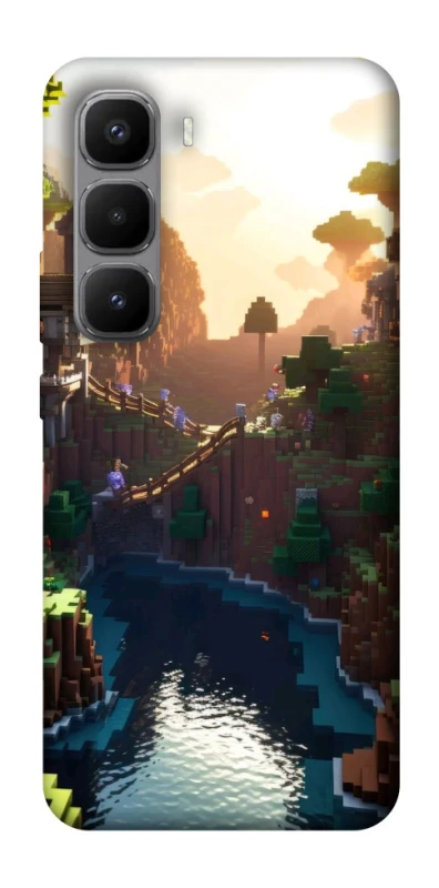 Чохол на Infinix Hot 60 Pro+ Minecraft sunset фото 1 з 1