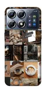 Чохол на Xiaomi POCO X8 Pro Coffee collage ver.3 фото 1 з 1