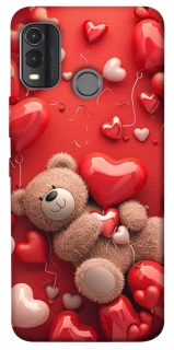 Чехол на Nokia G11 Plus bear in hearts фото 1 из 1