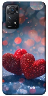 Чехол на Xiaomi Redmi Note 11 Pro 4G/5G Red hearts фото 1 из 1