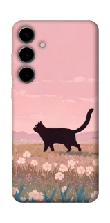 Чохол на Samsung Galaxy S25 cat on a field фото 1 з 1