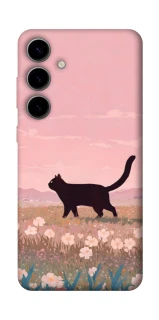 Чехол на Samsung Galaxy S25 FE cat on a field фото 1 из 1
