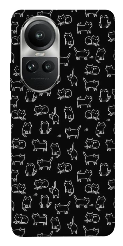 Чохол на Oppo Reno 10 Black Cats фото 1 Чохол на Oppo Reno 10 Black Cats фото 1 з 1