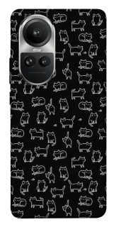 Чохол на Oppo Reno 10 Black Cats фото 1 Чохол на Oppo Reno 10 Black Cats фото 1 з 1