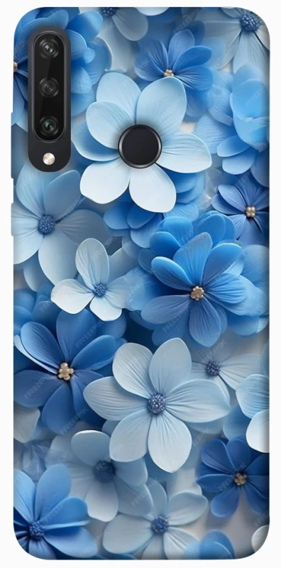 Чехол на Huawei Y6p Синие цветы фото 1 из 1