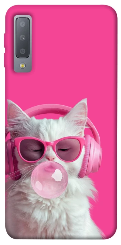 Чохол на Samsung A750 Galaxy A7 (2018) Pink kitty фото 1 з 1