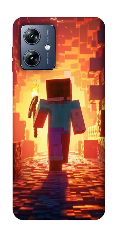 Чохол на Motorola Moto G54 Power Minecraft adventure фото 1 з 1