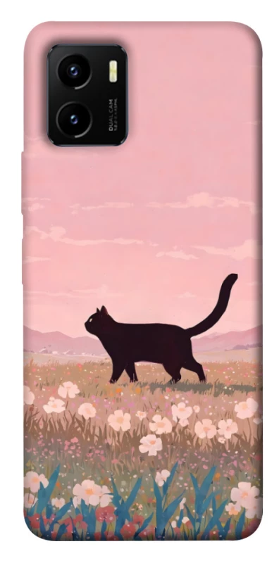 Чохол на Vivo Y15s cat on a field фото 1 з 1