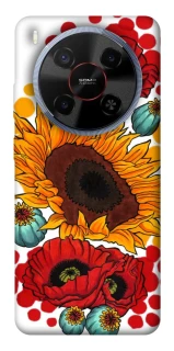 Чохол на ZTE Blade V70 Max Соняшники та маки фото 1 з 1