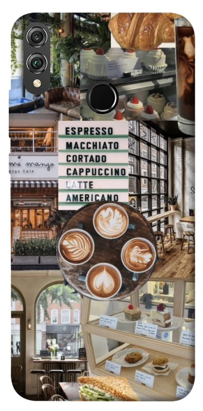 Чохол на Huawei Honor 8X Coffee collage ver.5 фото 1 з 1