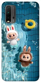 Чохол на Xiaomi Redmi 9T Labubu in the pool фото 1 з 1